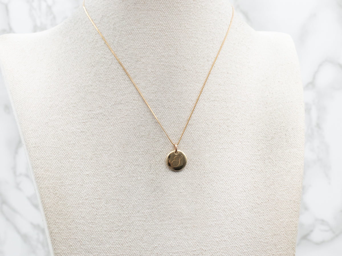 Tiffany gold coin necklace online