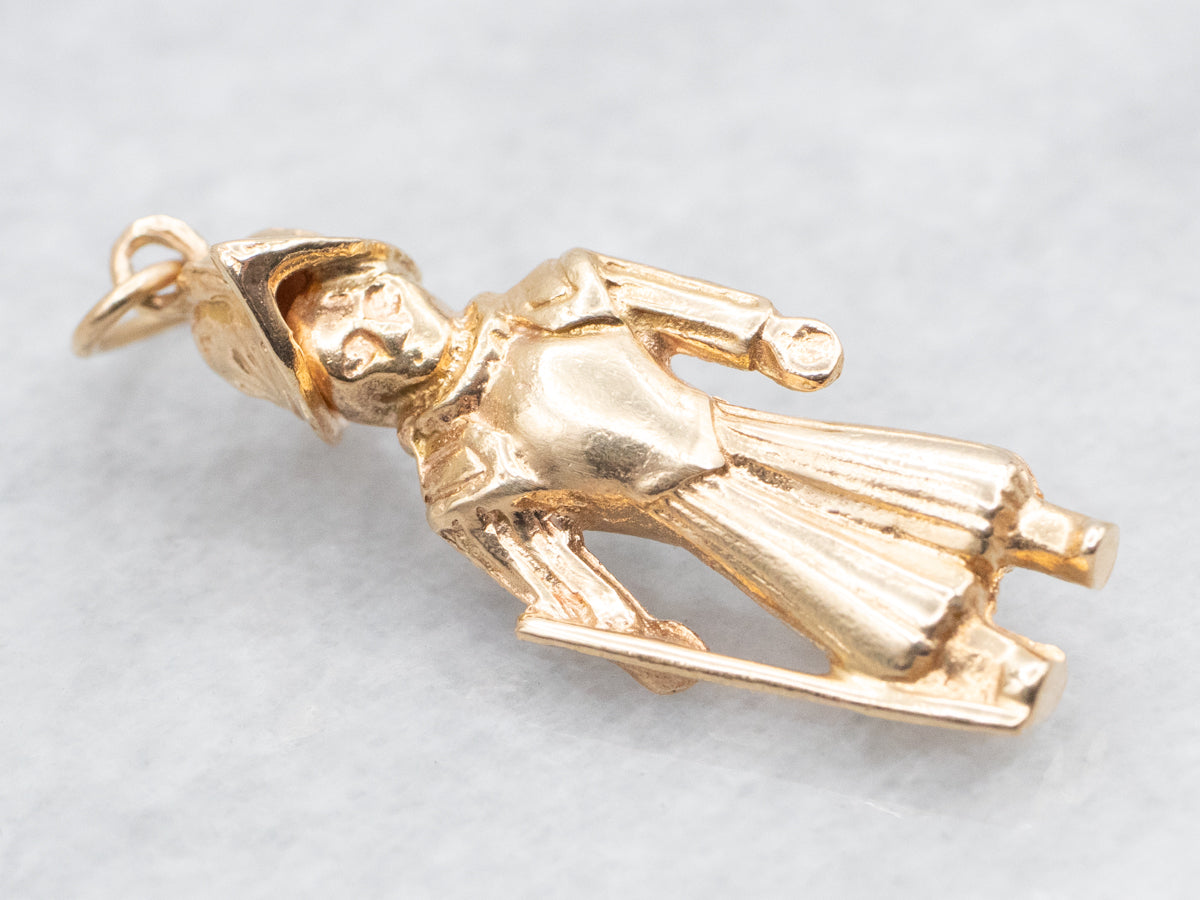 Vintage Gold Conquistador Charm