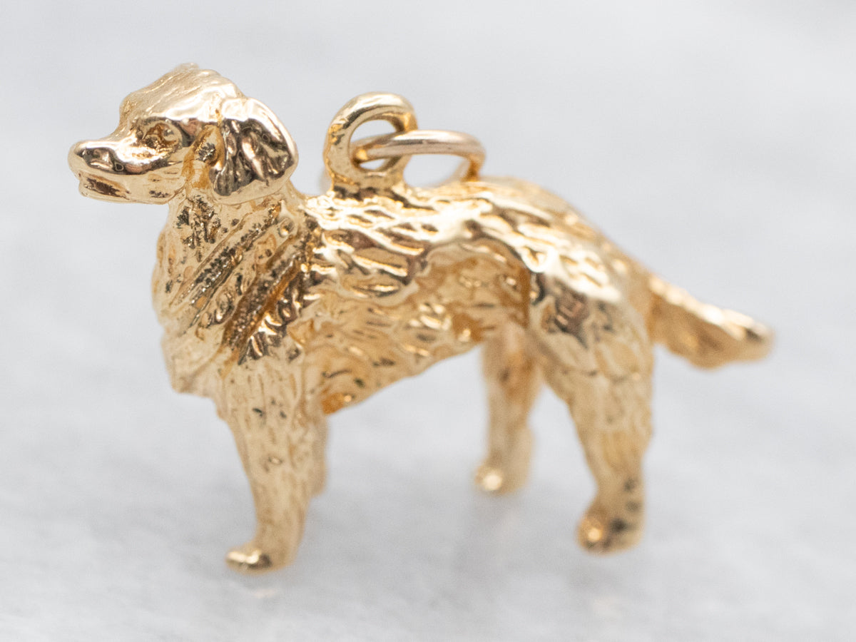 Good Pup! Golden Retriever Charm