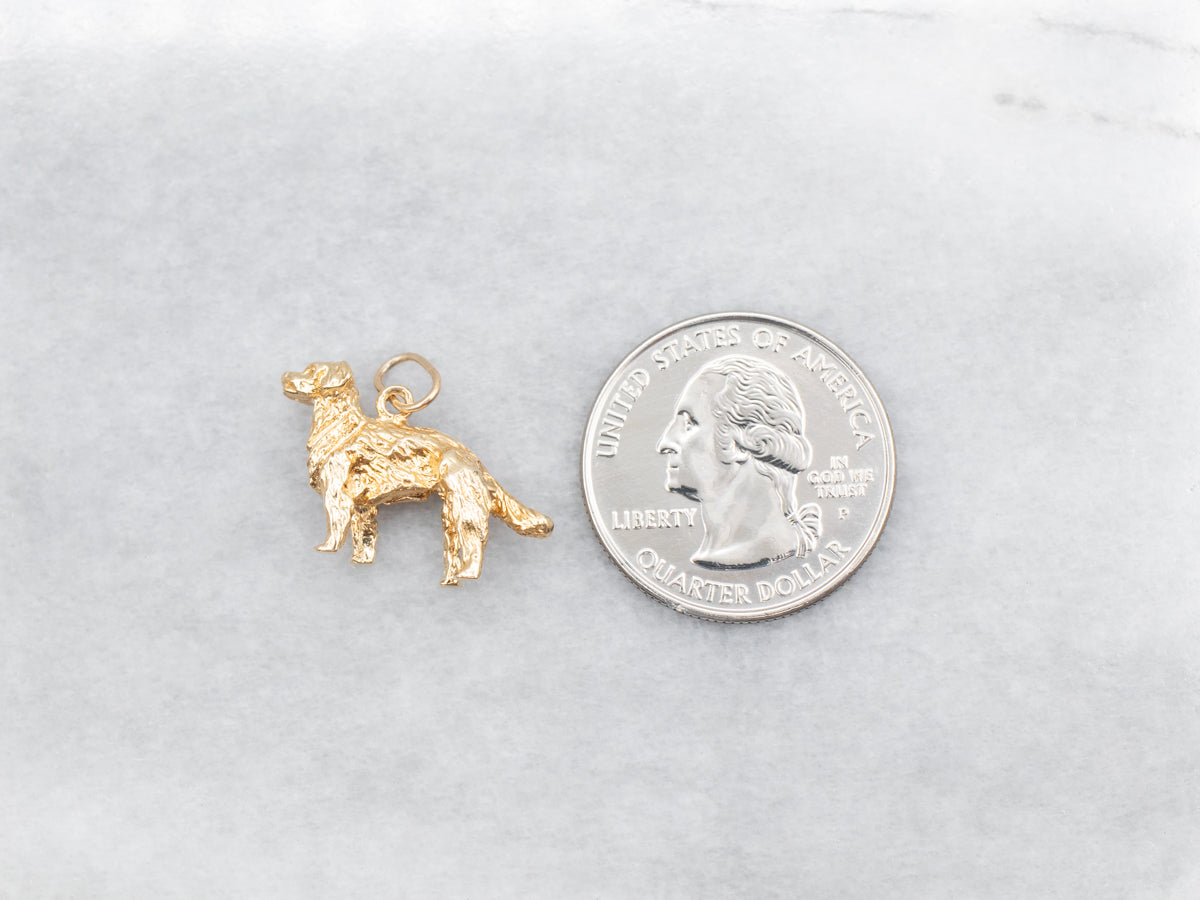 Good Pup! Golden Retriever Charm