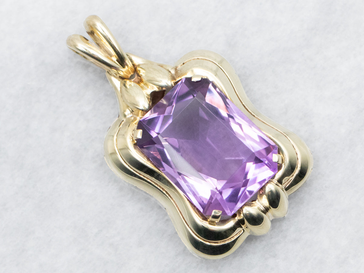 Amethyst Solitaire Pendant