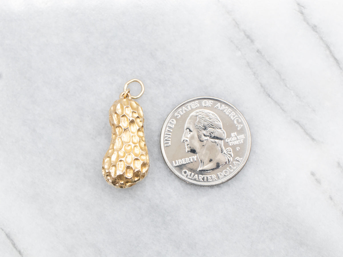 Golden Peanut Pendant