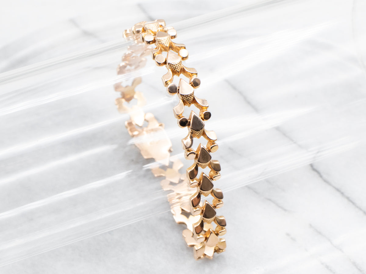 18-Karat Rose Gold Link Chain Bracelet