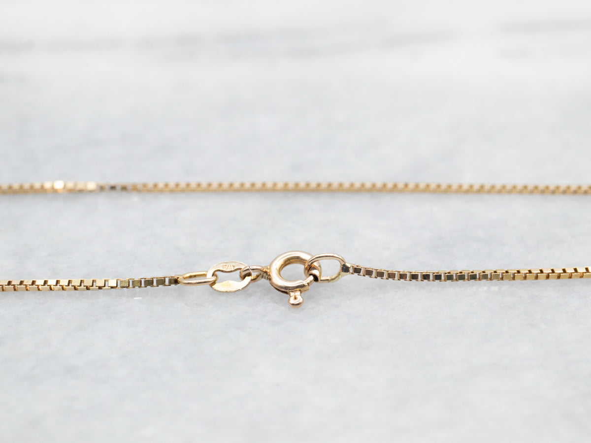 Yellow 14K Gold Box Chain