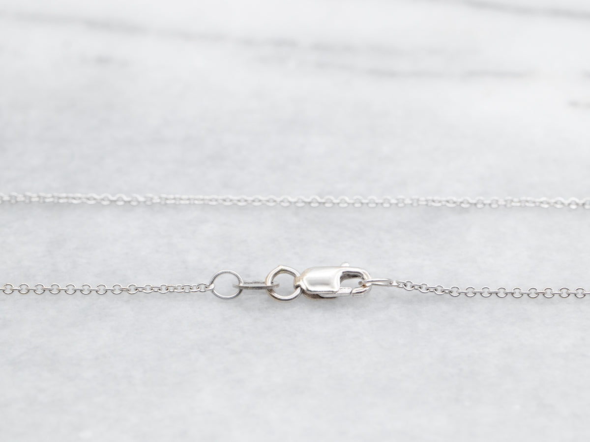 14K White Gold Fine Cable Chain