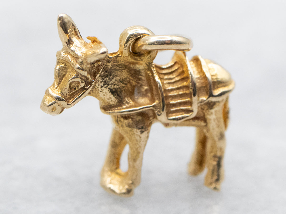 Charm Burro Oro Amarillo