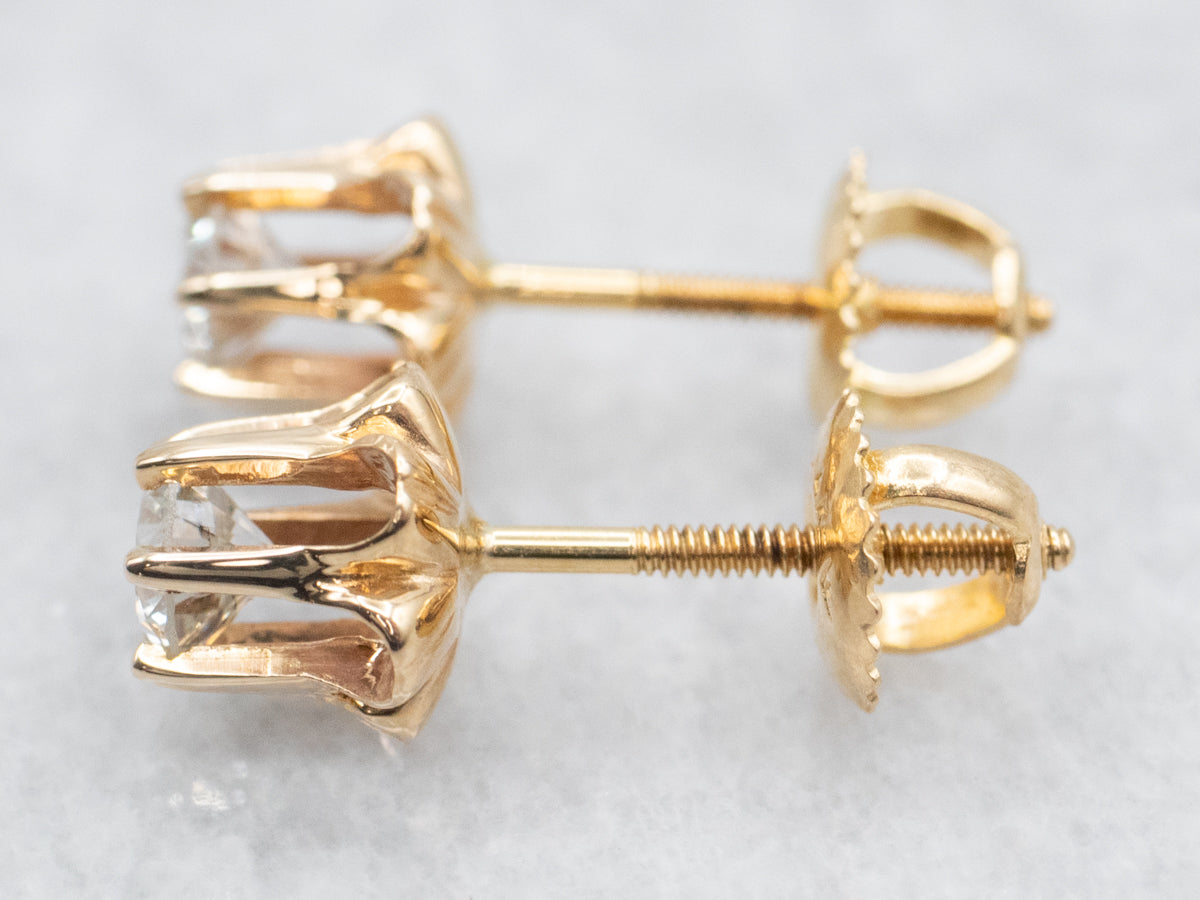 Buttercup Set Diamond Stud Earrings