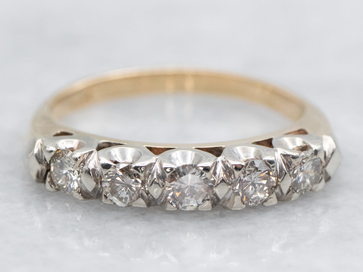 Sparkling Five Diamond Band