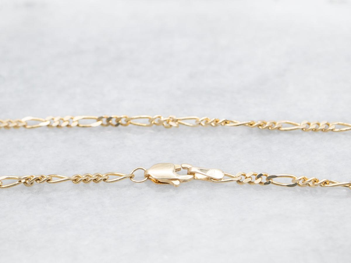 Figaro Chain with Lobster Clasp