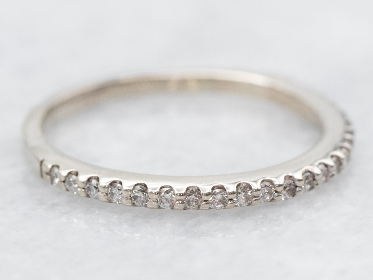 White Gold Diamond Encrusted Wedding Band