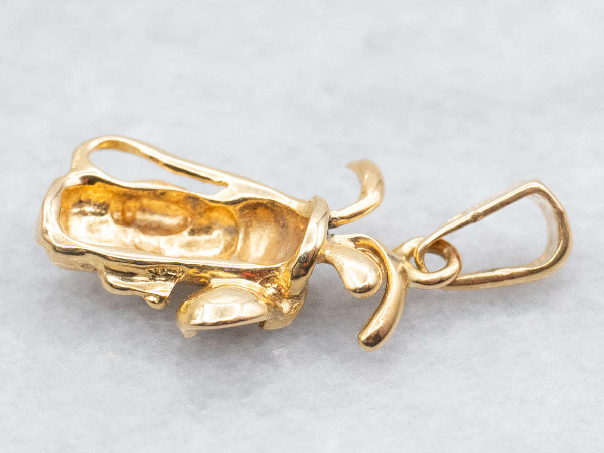 Gold Golf Bag Charm