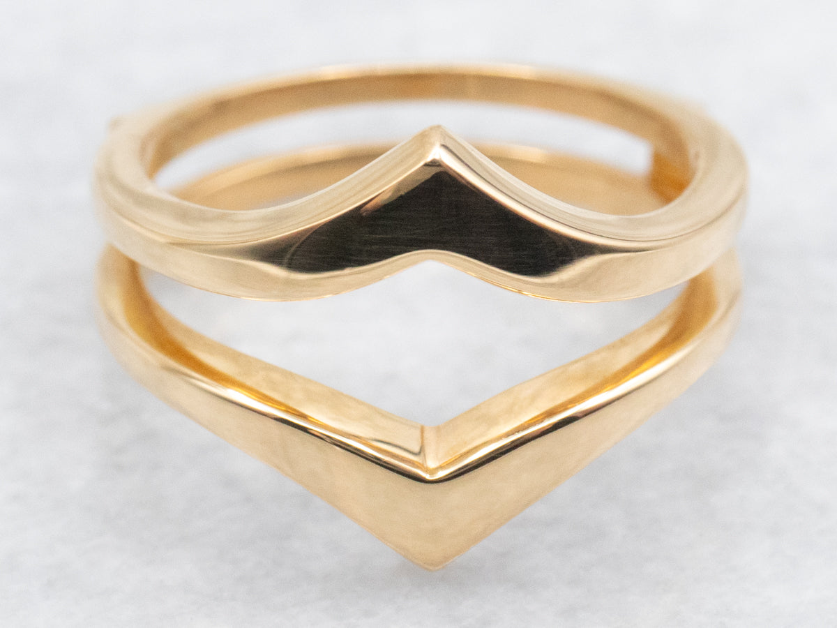 Pointed Enhancer Wedding Band