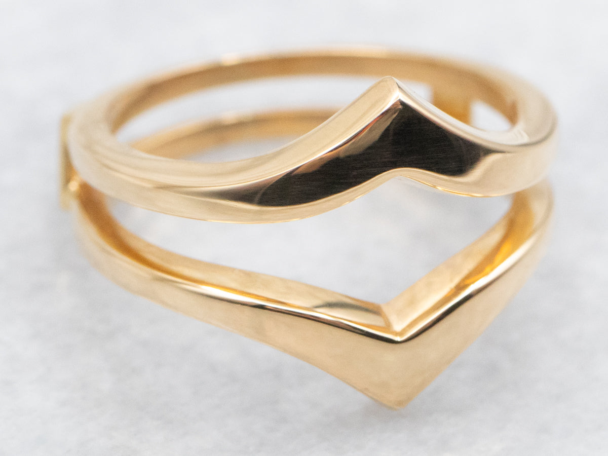 Pointed Enhancer Wedding Band