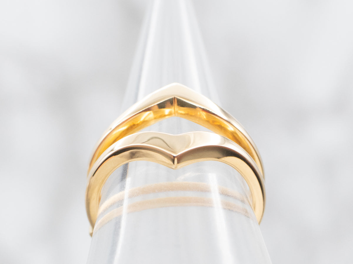 Pointed Enhancer Wedding Band