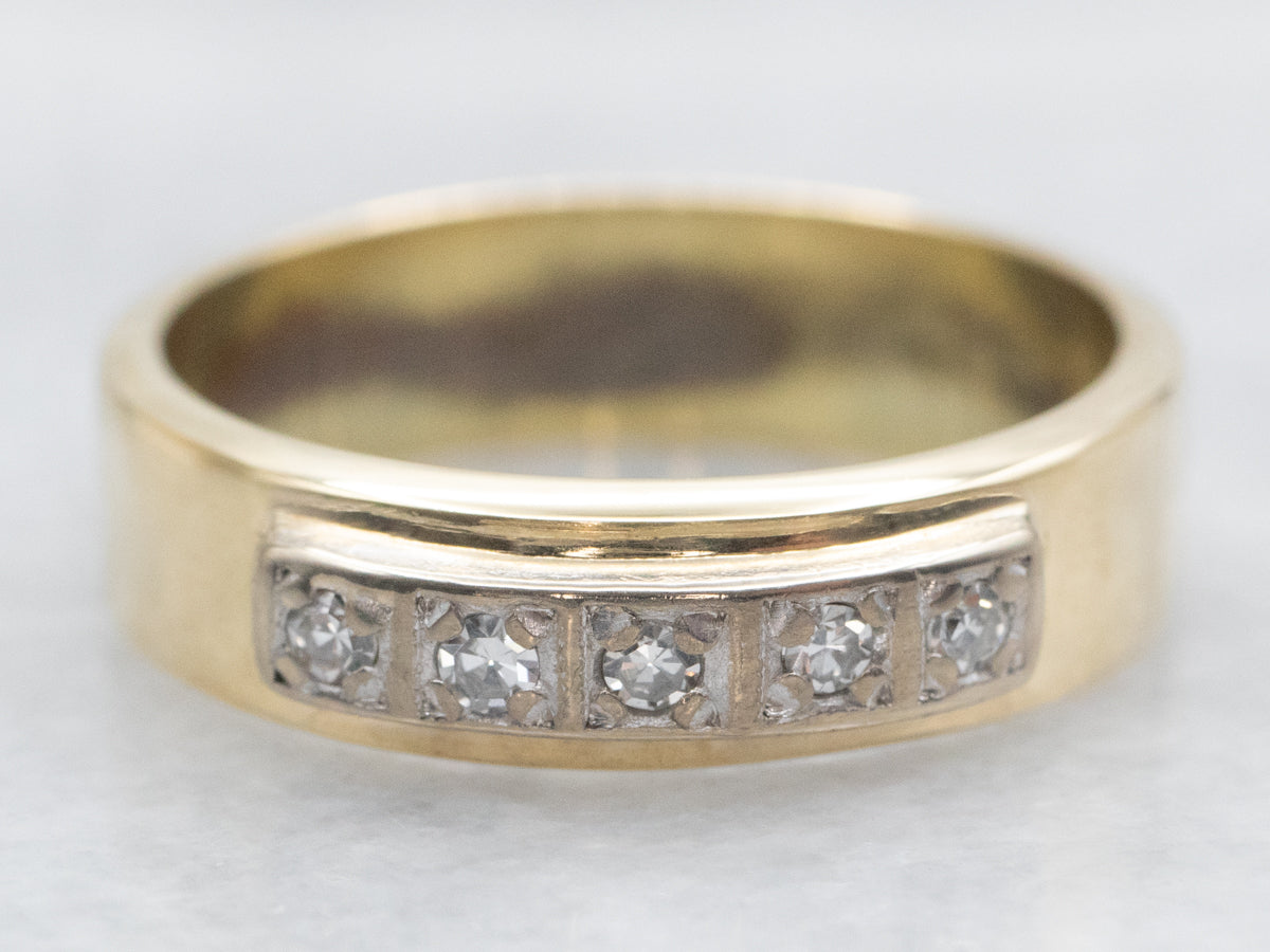 Yellow Gold Diamond Wedding Band