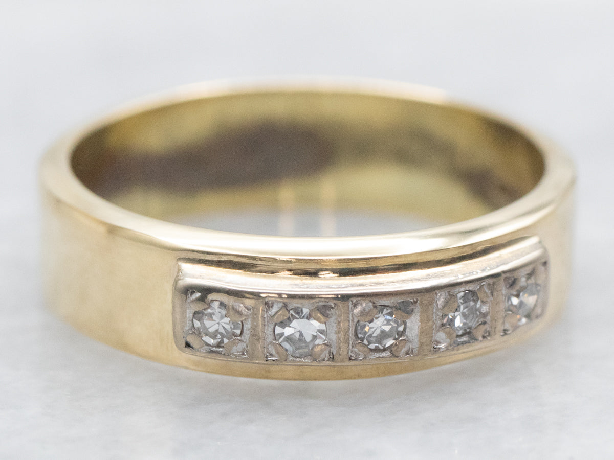 Yellow Gold Diamond Wedding Band