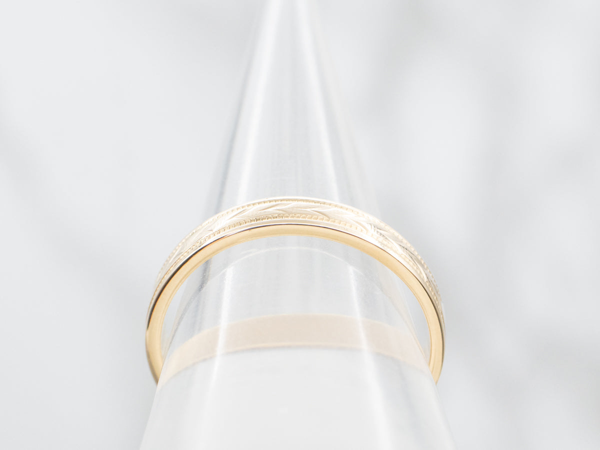 Patterned Wedding Band