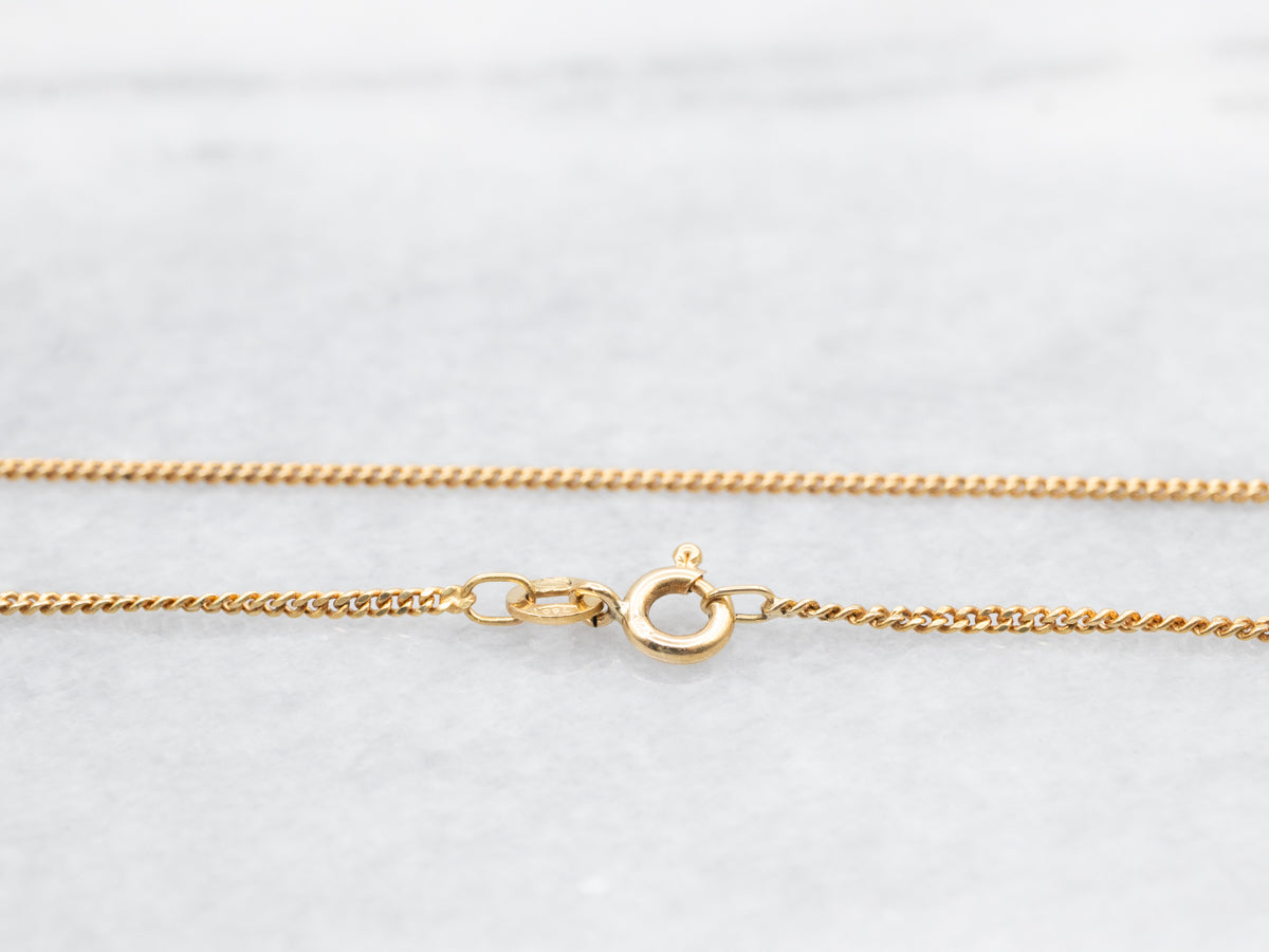 Curb Chain with Spring Ring Clasp