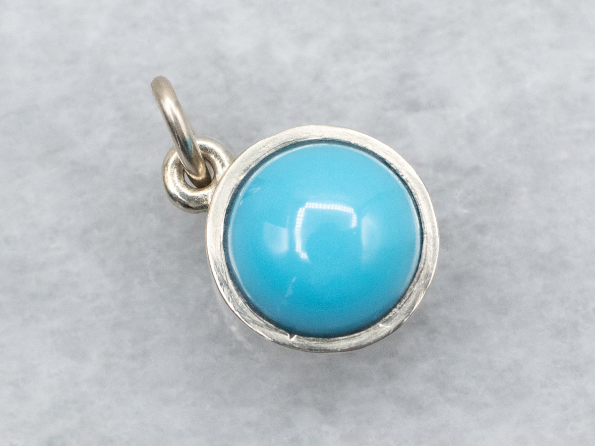 Turquoise Button Ball Pendant