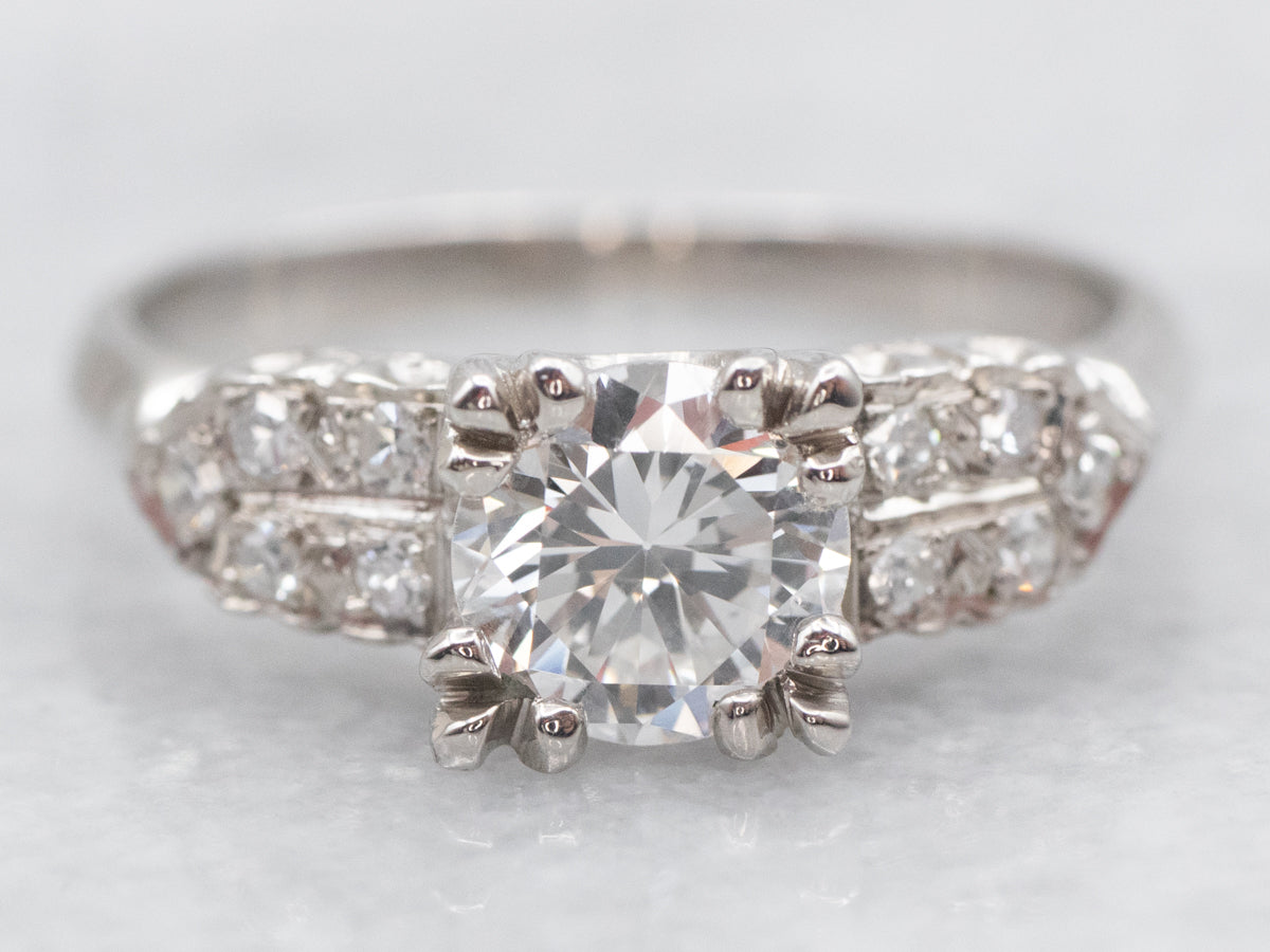 Late 1930s European Cut Diamond Engagement Ring