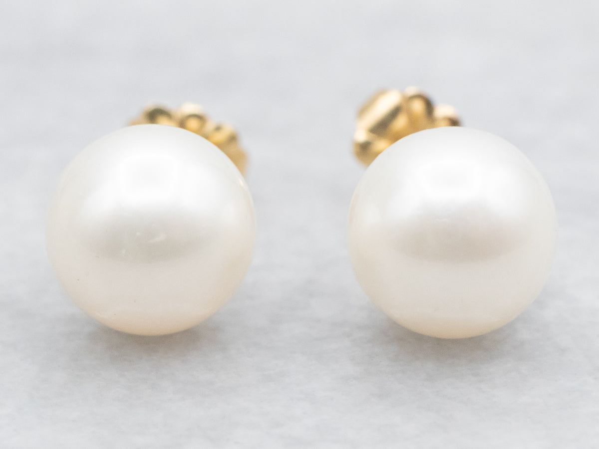 Saltwater Pearl Stud Earrings