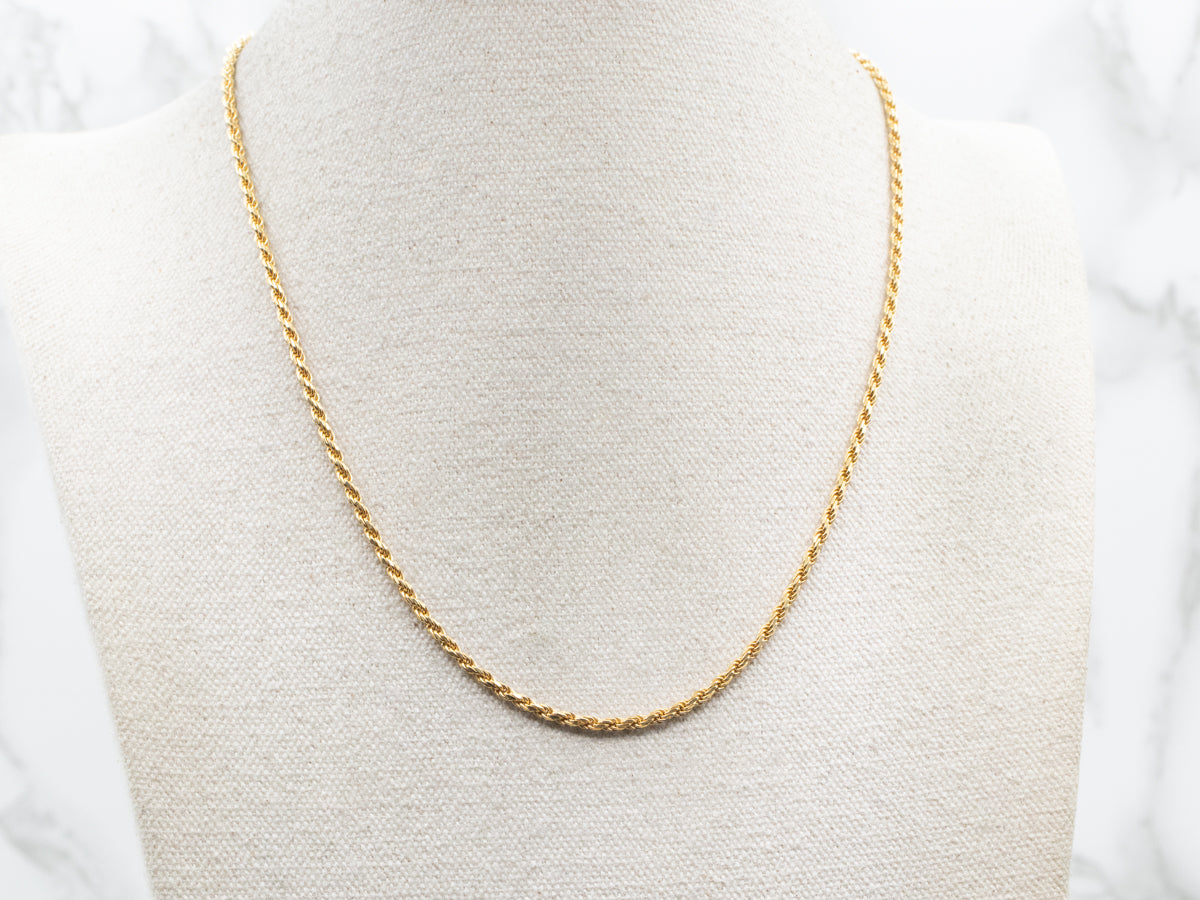 Heavy Rope Twist Chain with Lobster Clasp