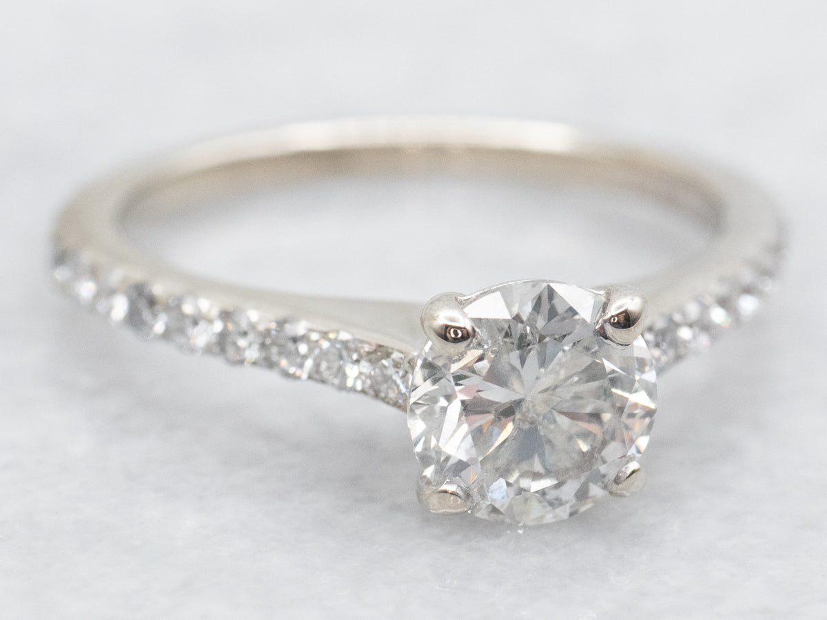 Modern Brilliant Diamond Engagement Ring