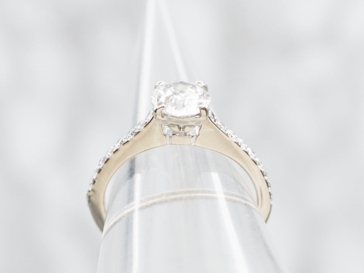 Modern Brilliant Diamond Engagement Ring