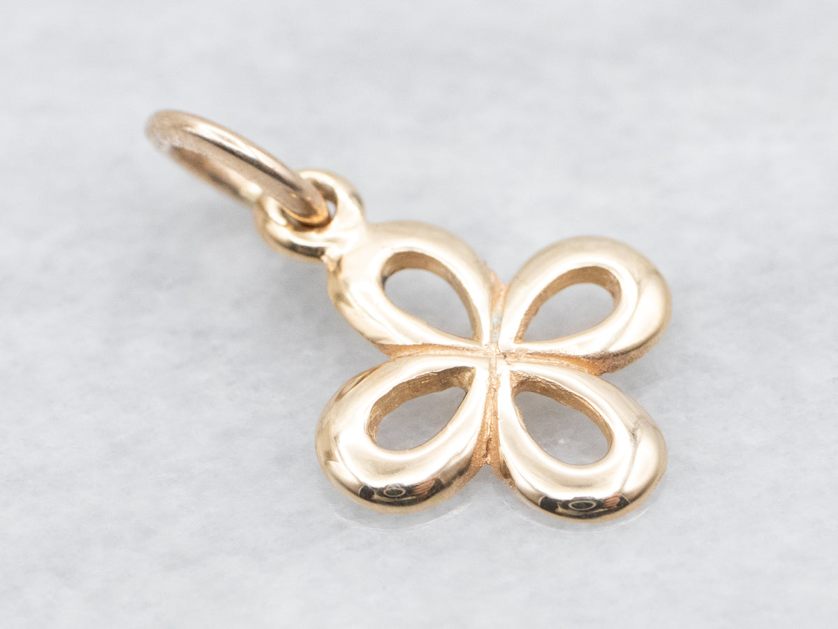 Gold Clover Charm