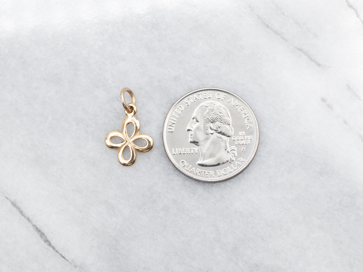 Gold Clover Charm