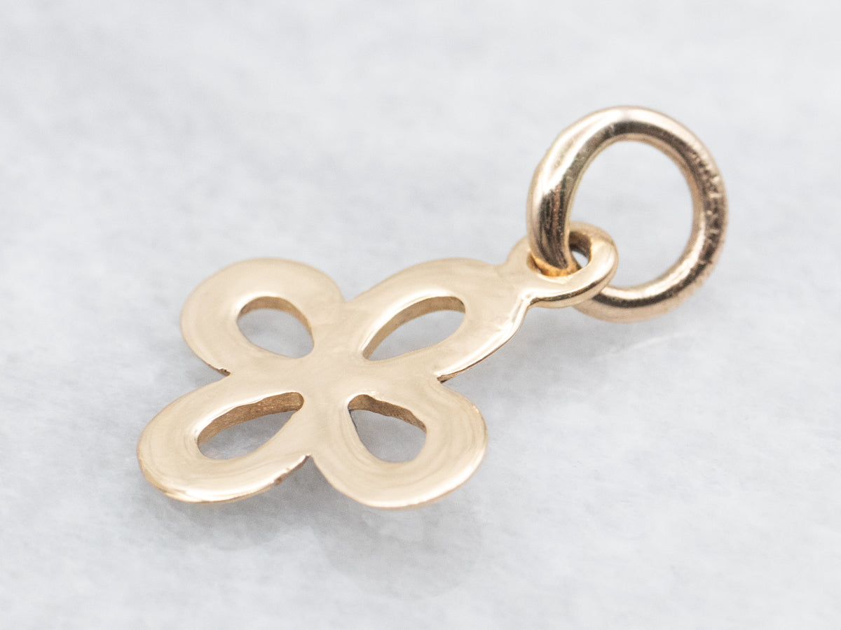 Gold Clover Charm