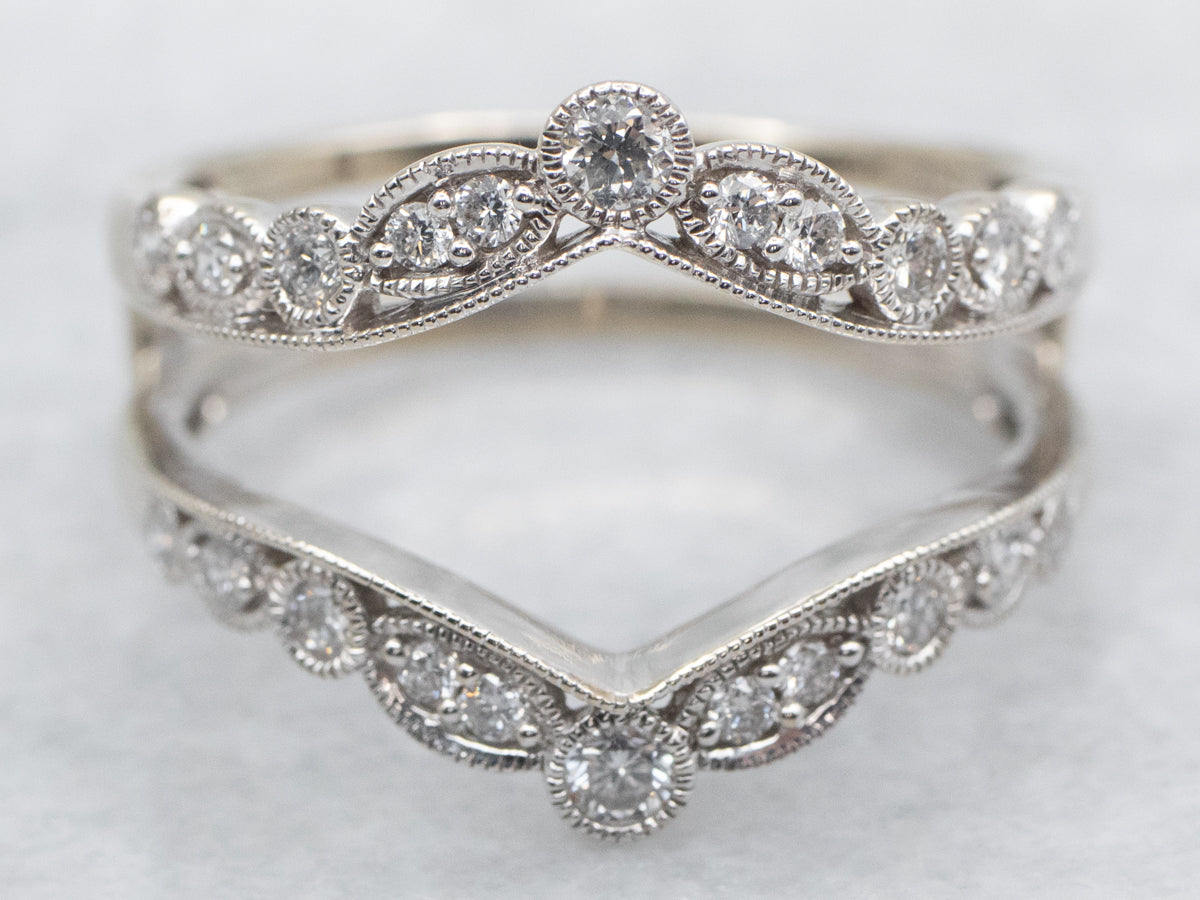 Modern Diamond White Gold Enhancer Band