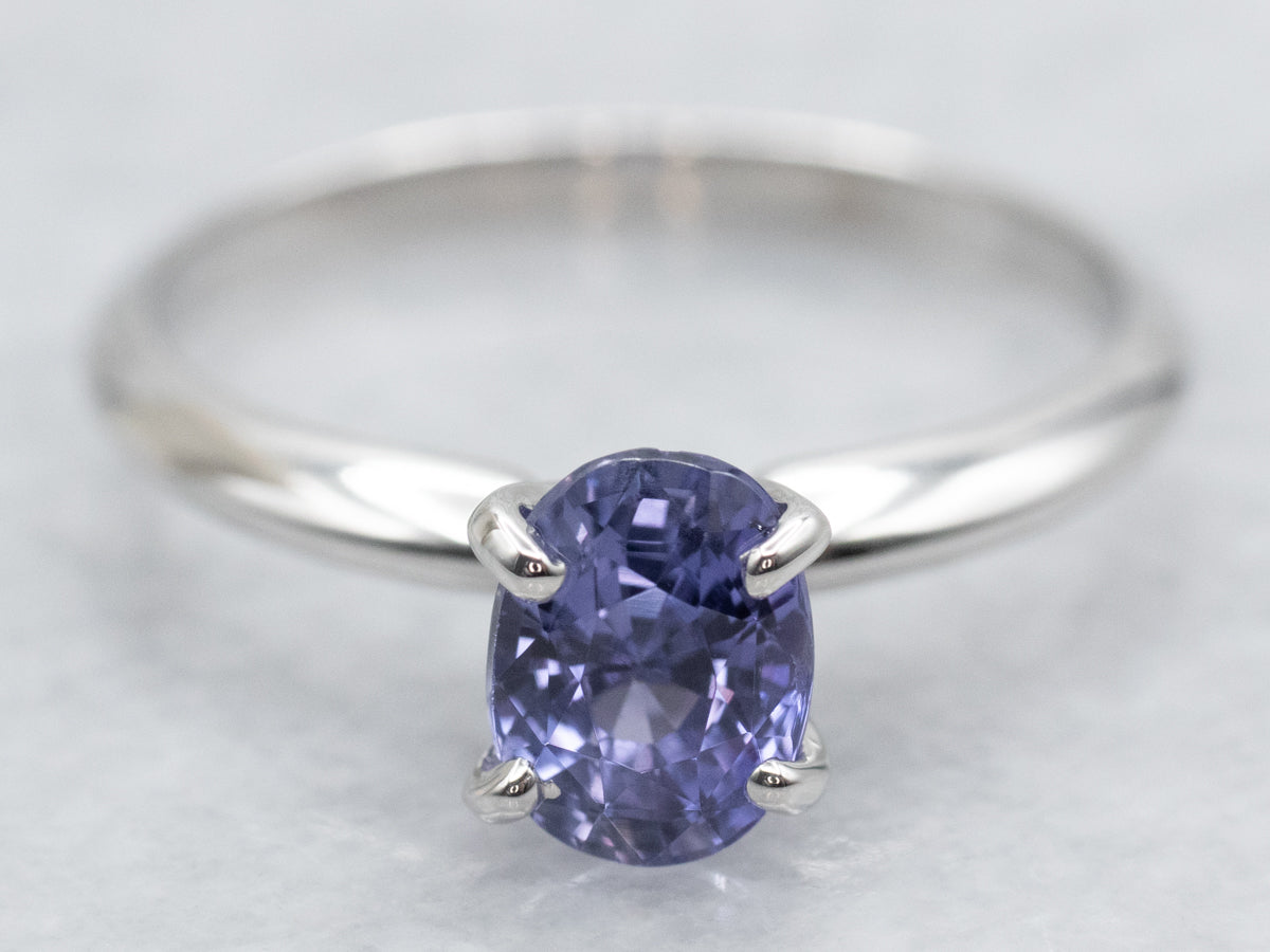 Classic Sapphire Solitaire Engagement Ring