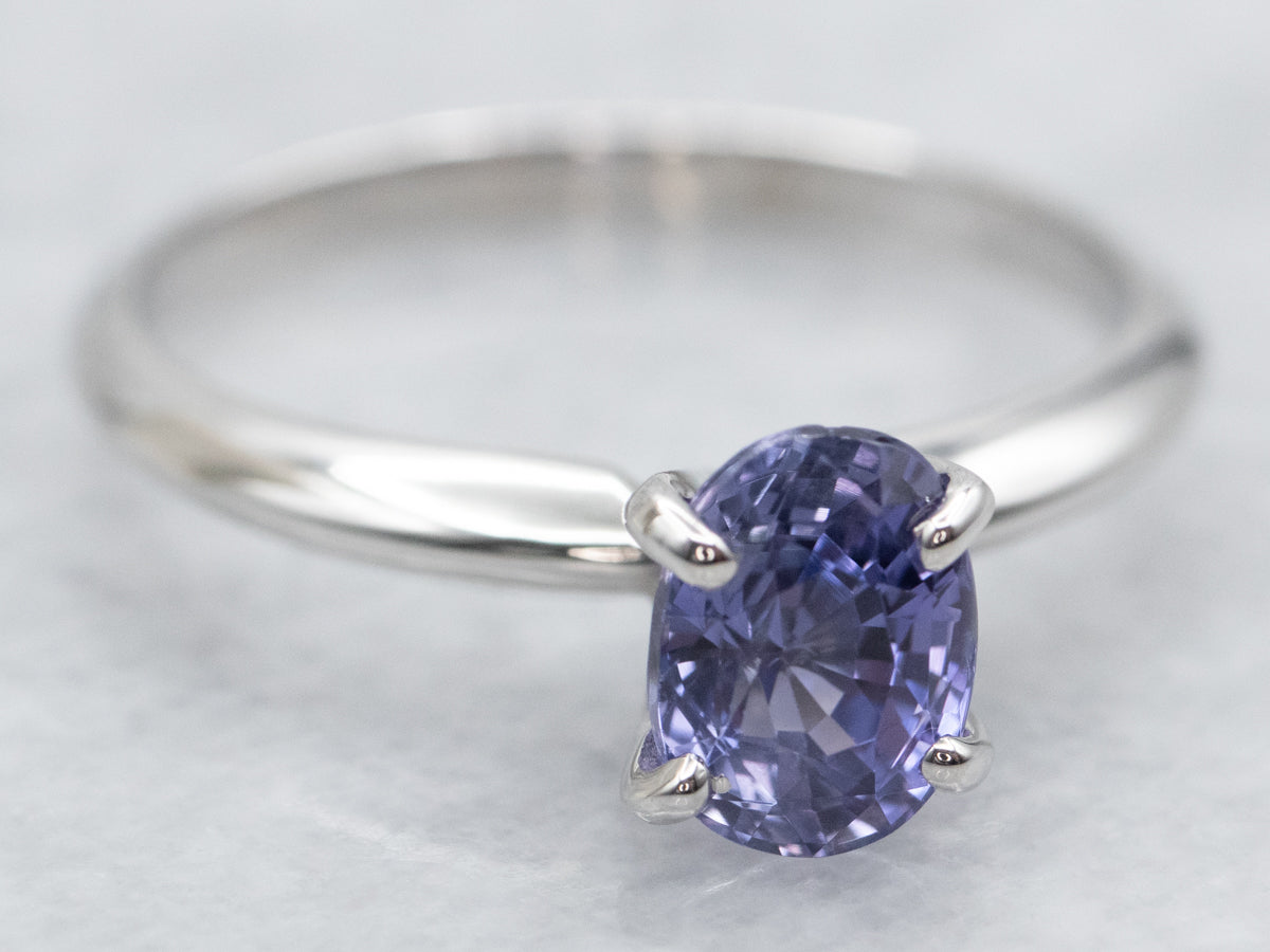 Classic Sapphire Solitaire Engagement Ring