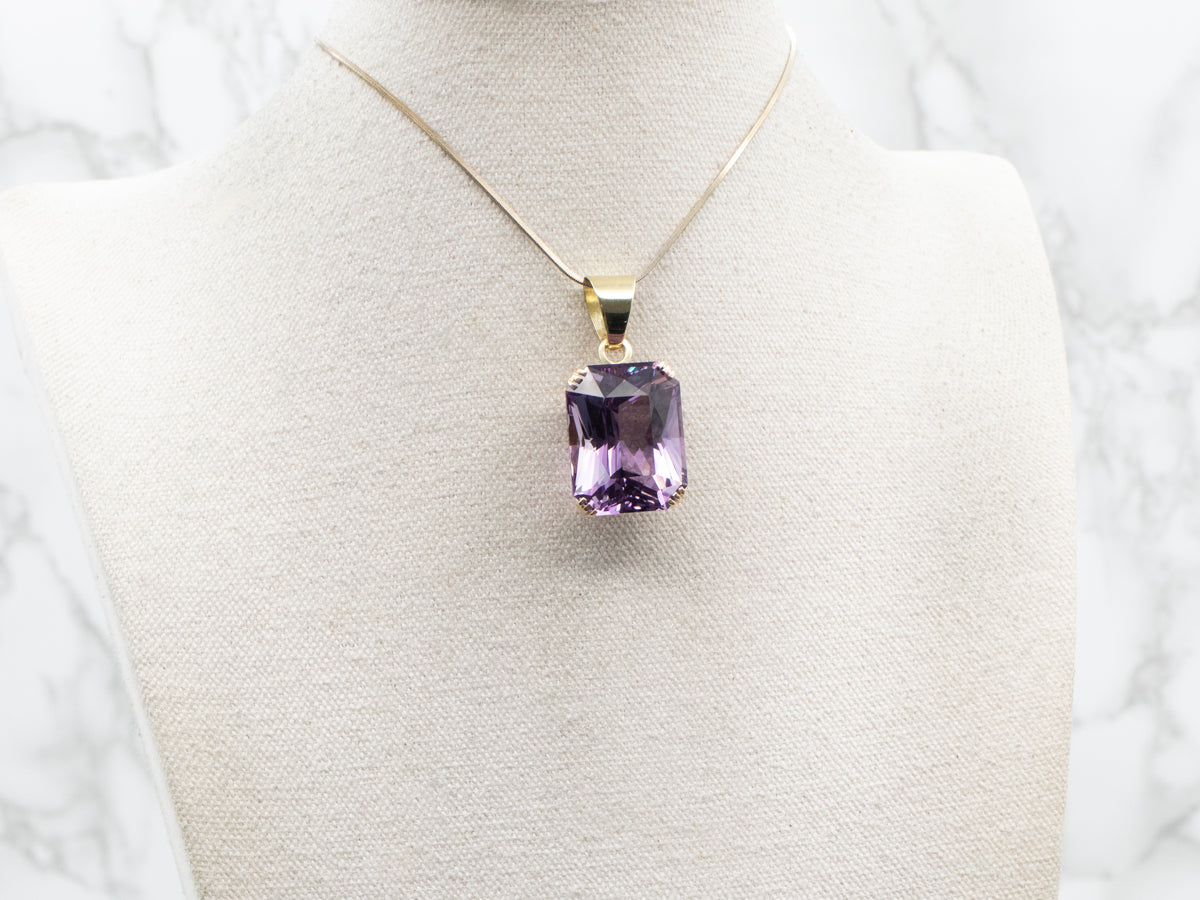 Large Amethyst Cocktail Pendant