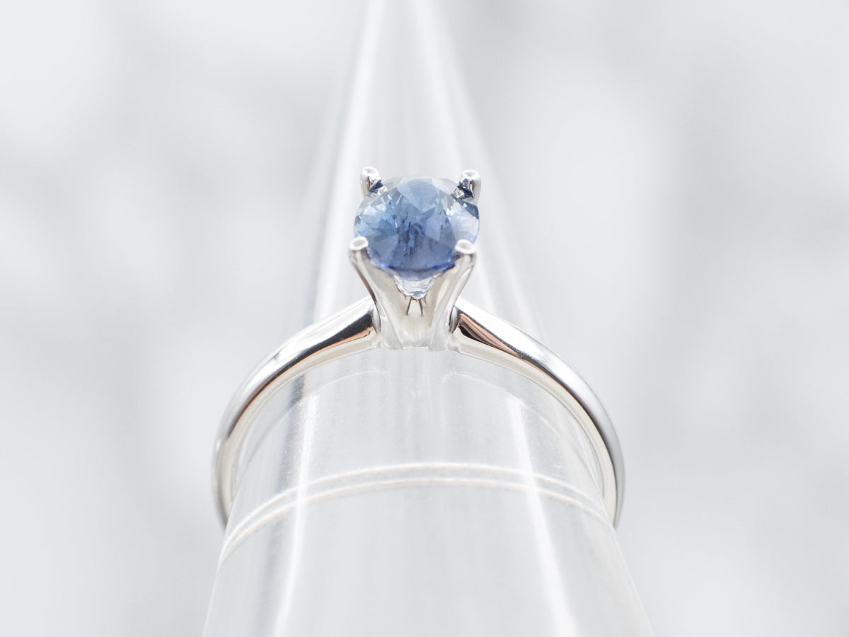 Sapphire Solitaire Engagement Ring