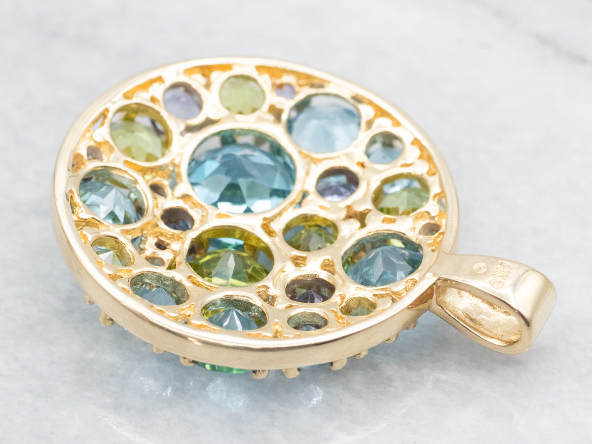 Colorful Multi Gem Pendant