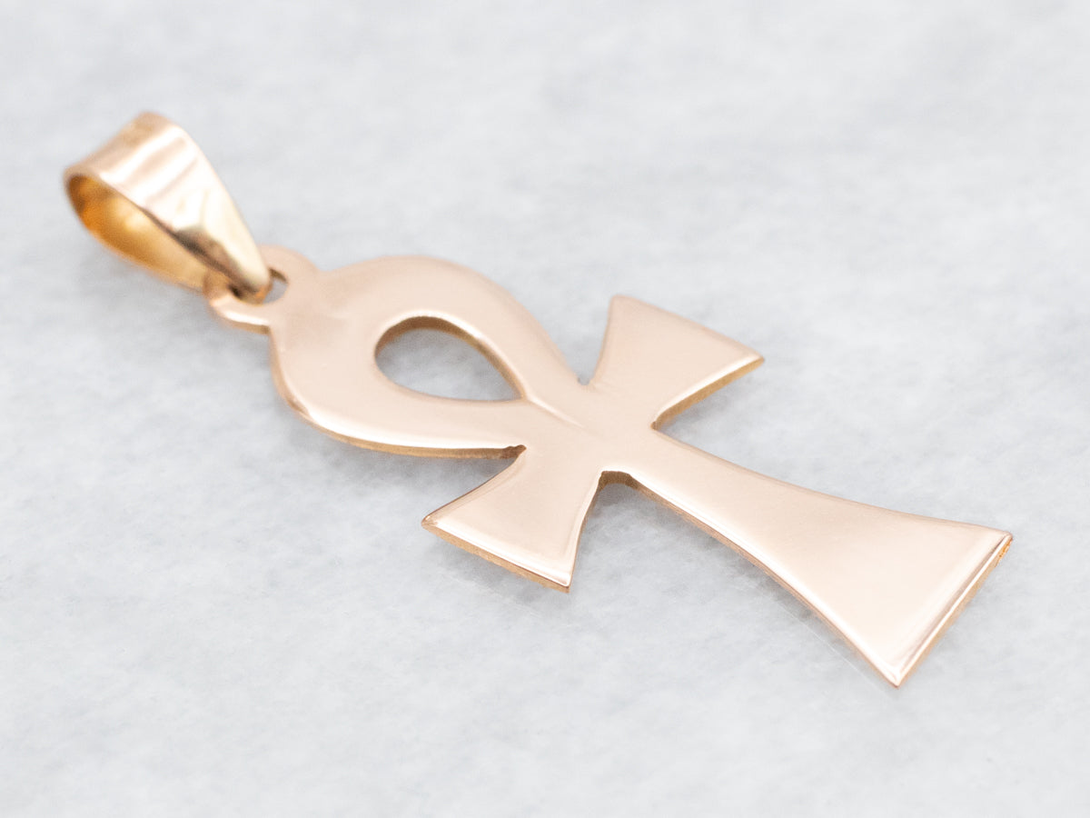 Rose Gold Ankh Pendant