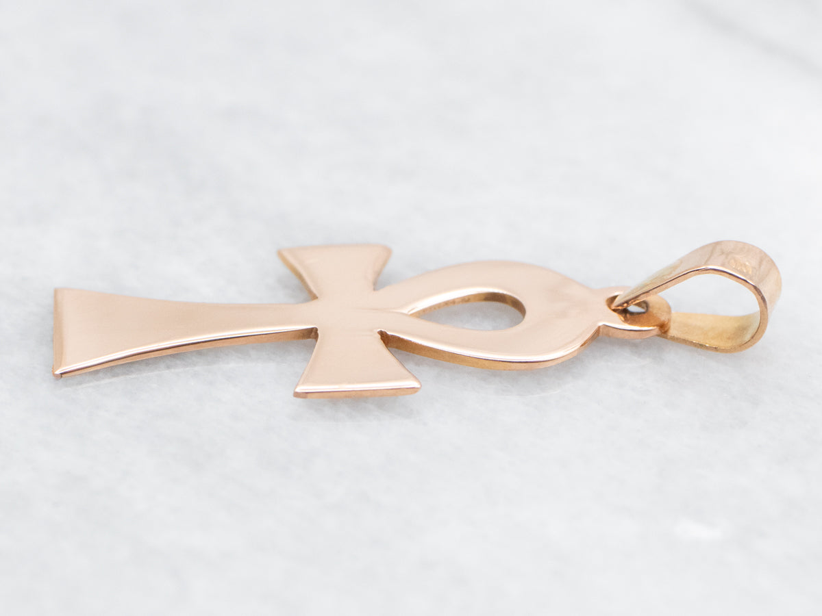 Rose Gold Ankh Pendant