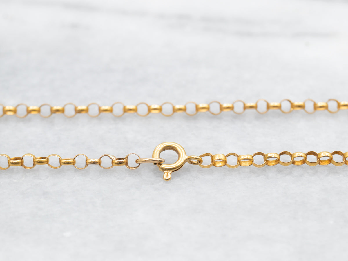 Rolo Chain with Spring Ring Clasp