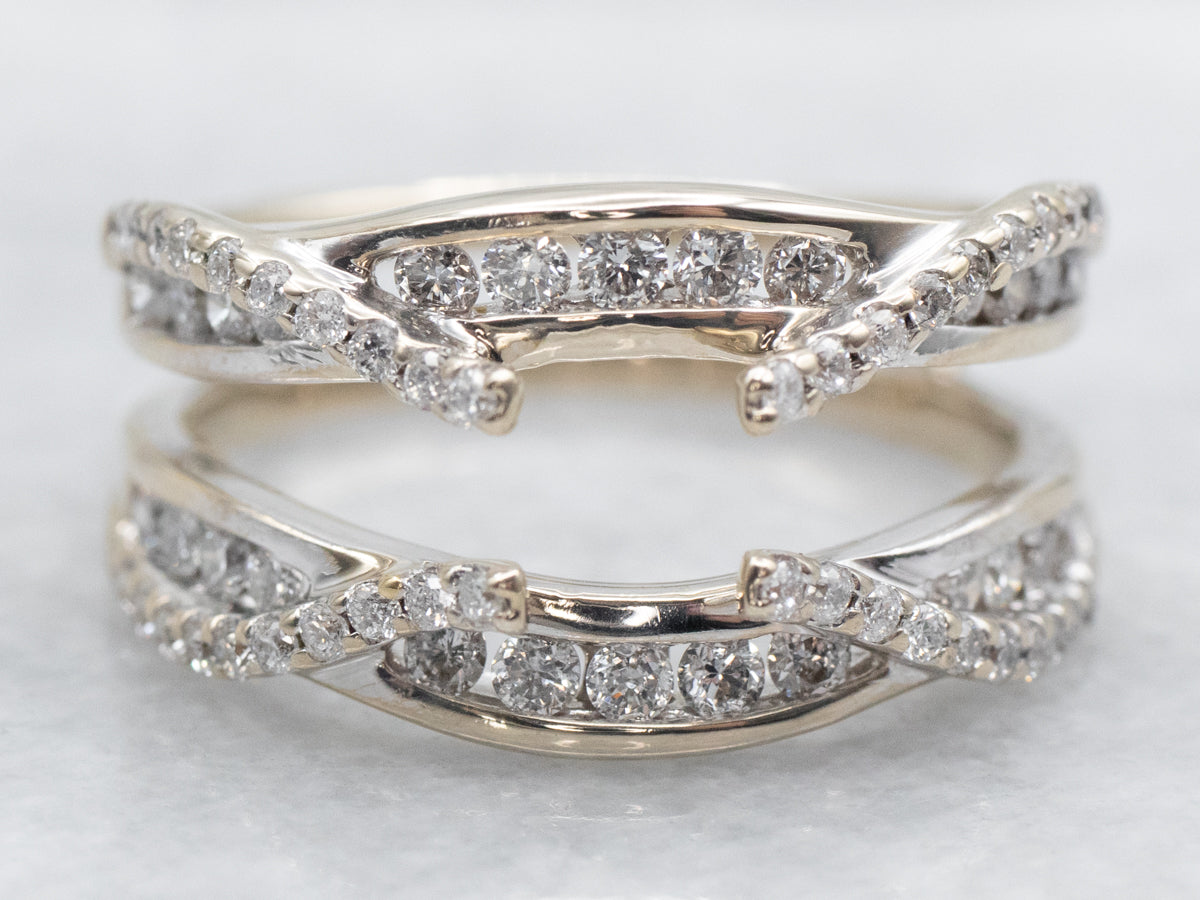 Twisted Diamond Enhancer Wedding Band