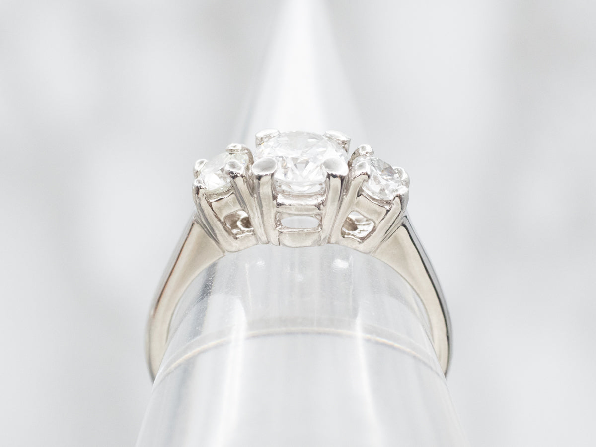 Platinum Three Stone Diamond Engagement Ring