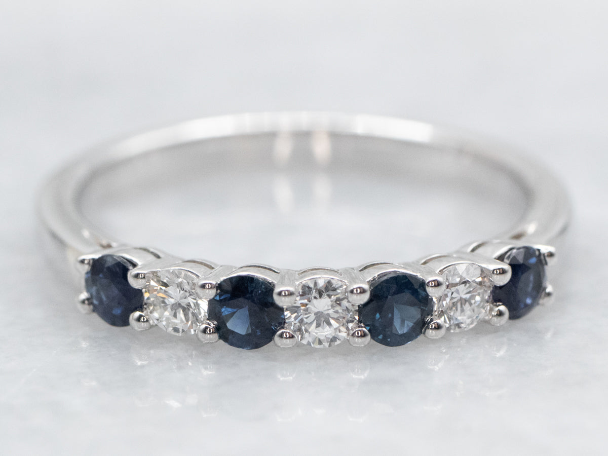 Sapphire and Diamond Band