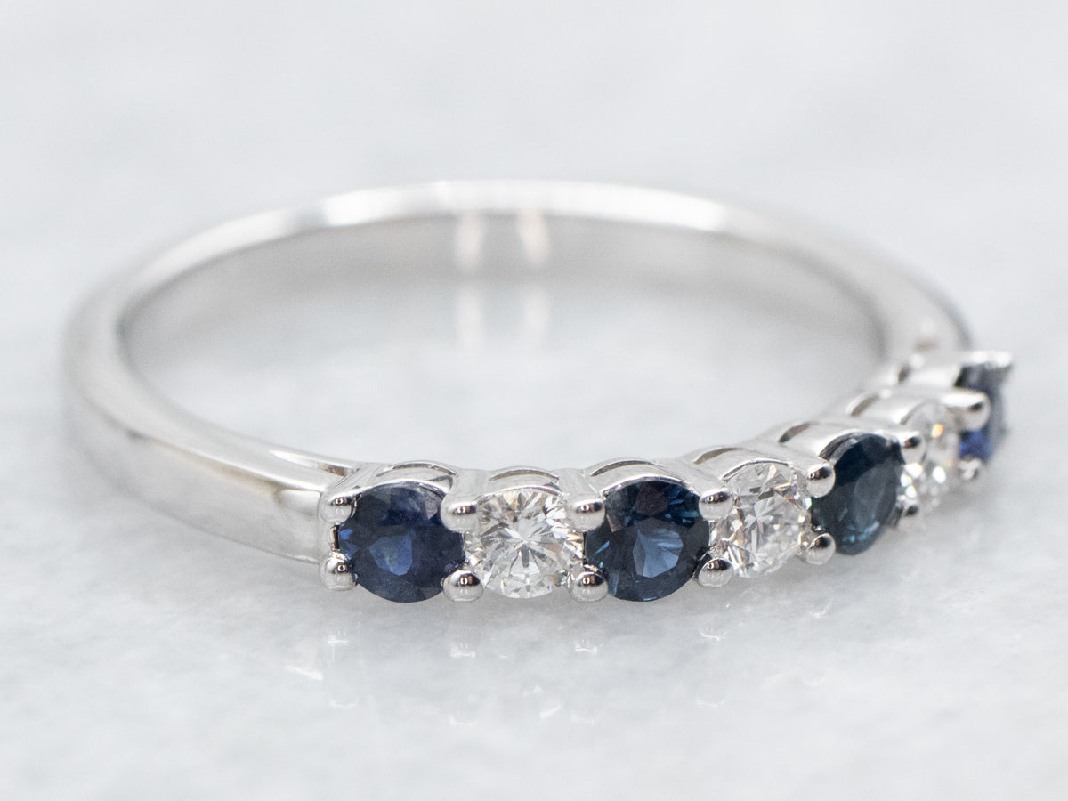 Sapphire and Diamond Band