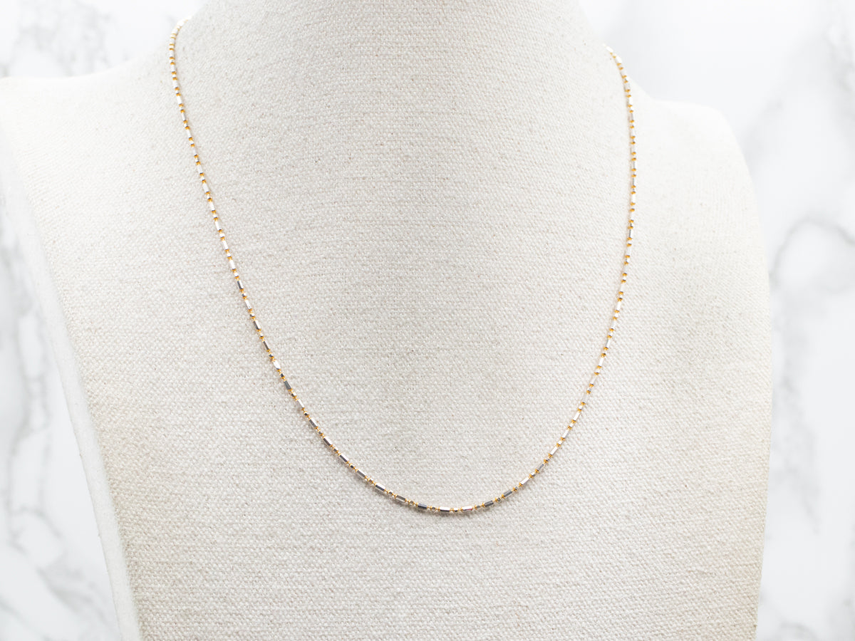 Two Tone Dot and Dash Chain