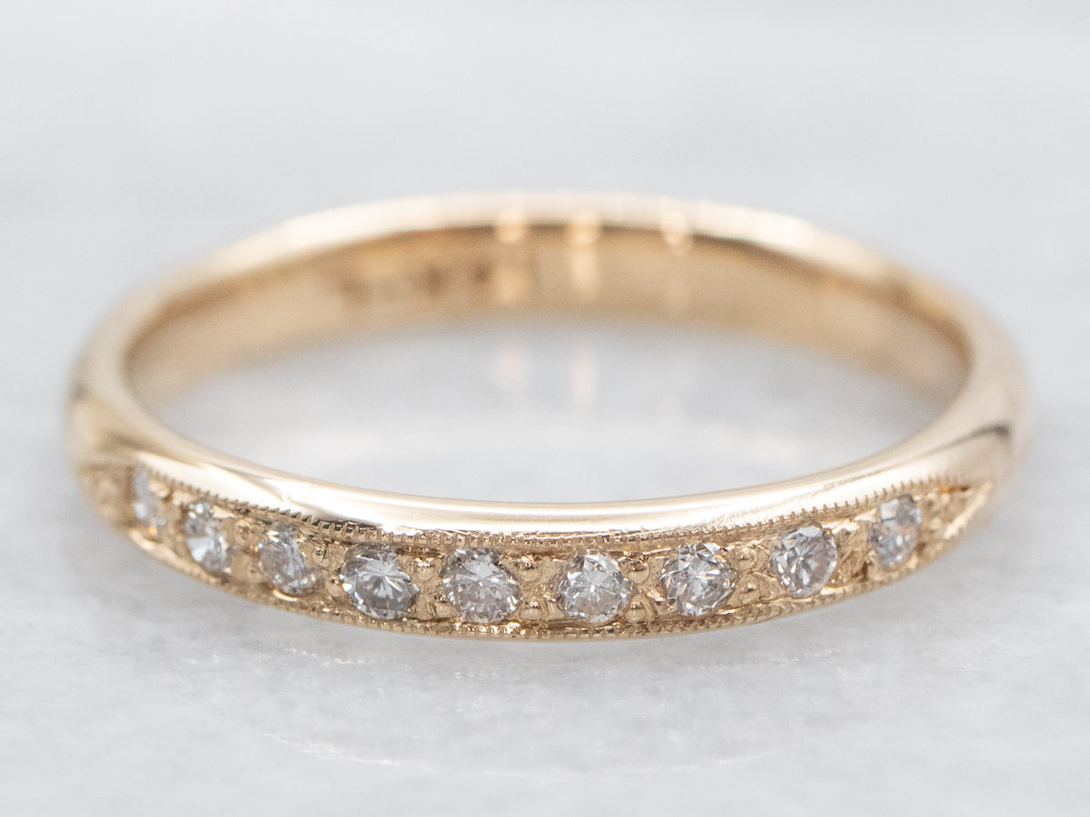 Yellow Gold Diamond Wedding Band