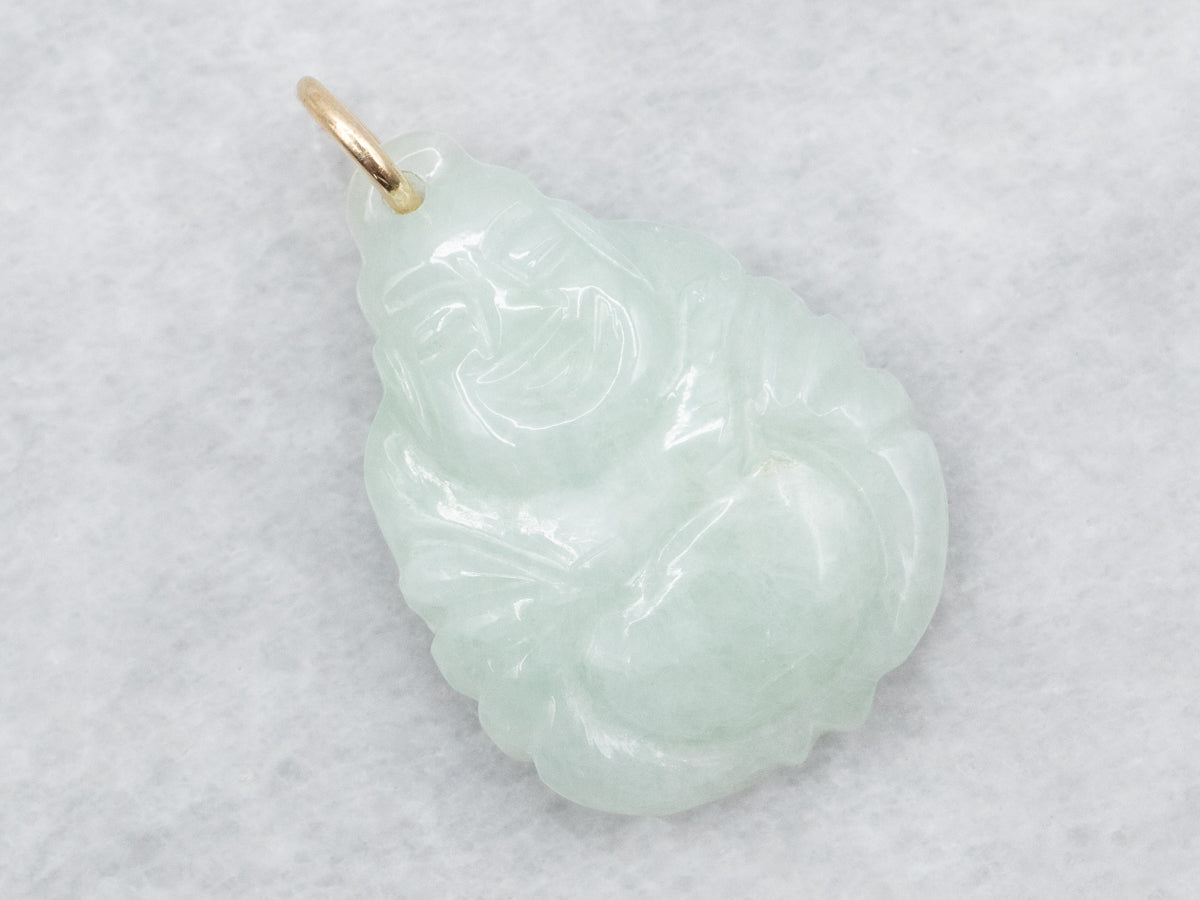 Carved Jade Buddha Pendant