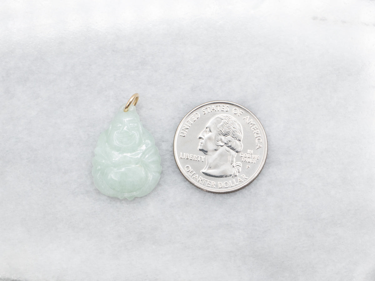 Carved Jade Buddha Pendant