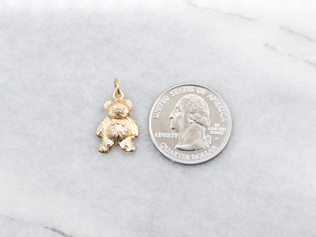 Vintage Teddy Bear Charm Pendant