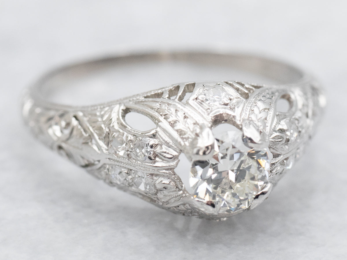 Antique Old European Cut Diamond Engagement Ring